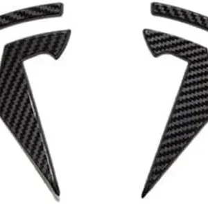 Carbon Tesla emblem front lucka (Välj en produktvariant: Fram)