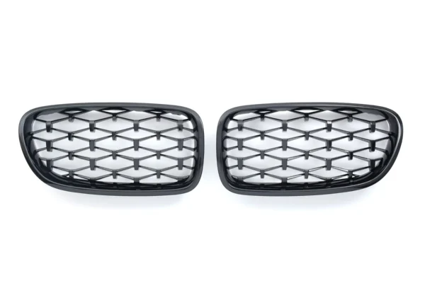 Diamant Grill BMW F10 F11 (Välj en produktvariant: Blanksvart)