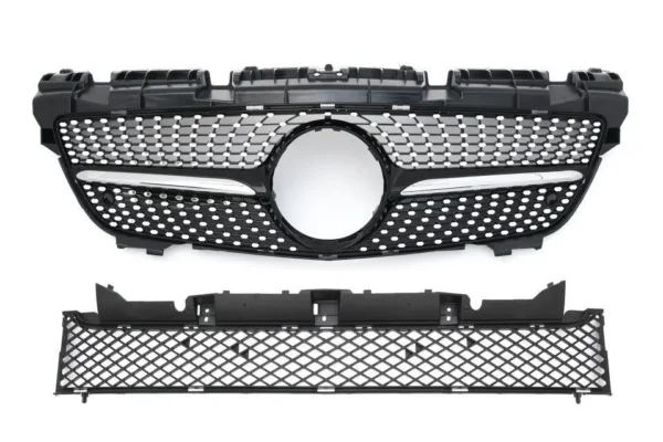 Diamant Grill Mercedes-Benz SLK R172 11-15 (Välj en produktvariant: Svart Fena)