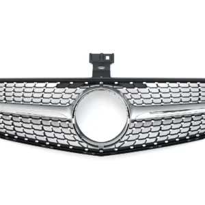 Diamant Grill Mercedes W204 C204 (Välj en produktvariant: Silver fena)