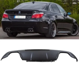 Diffuser Dubbel Bmw E60 E61 M-Sport (Välj en produktvariant: Lackerad Blanksvart)