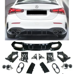 Diffuser Mercedes Benz V177 A45 AMG (Välj Färg: Krom)