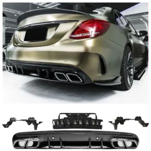 Diffuser Mercedes C-Klass W205 S205 C63 (Välj en produktvariant: Krom)