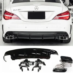Diffuser Mercedes CLA W117 / C117 13-18 AMG45 (Välj en produktvariant: Krom)