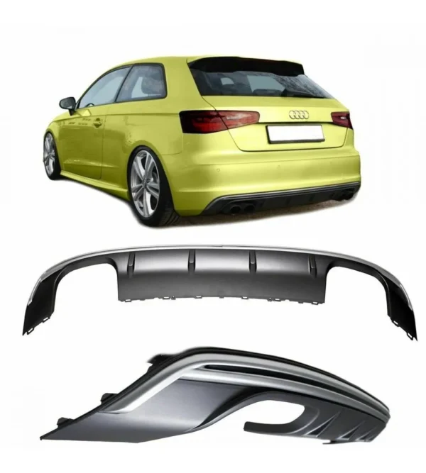 Diffusor Audi A3 8V S3-look (Välj en produktvariant: Hatchback)