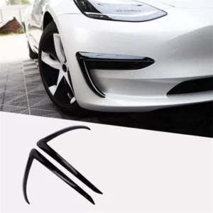 Dimljus spoiler Model 3 Tesla Ögonfransar (Välj Färg: Blanksvart)