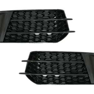Dimljusgrill AUDI A1 8X  (2010-2014) RS1 Look (Välj en produktvariant: Blanksvart)