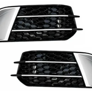 Dimljusgrill AUDI A1 8X  (2010-2014) RS1 Look (Välj en produktvariant: Silver/Svart)