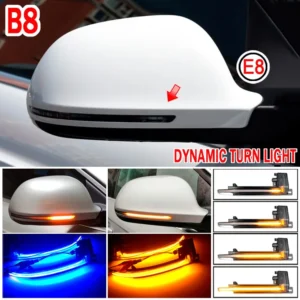 Dynamisk LED Spegelblinkers Audi A3, A4, A5 B8 (Välj en produktvariant: Blå ljus)