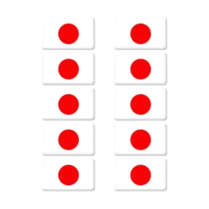 Emblem Japan Japanska Flaggan 5x