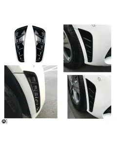 Flaps Mercedes W205 Splitters 2018+ AMG pkt (Välj en produktvariant: Blanksvart)