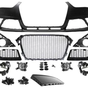 Front Audi A4 RS4-look B8.5 Dimljus 11-15 (Välj en produktvariant: Olackerad)