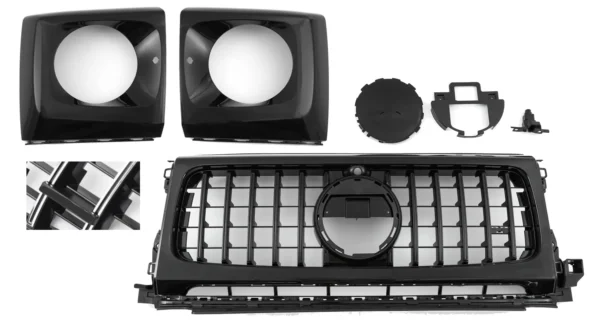 G-klass Panamericana grill svart GT LOOK W463