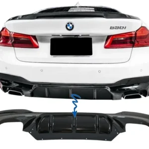 G30 G31 Diffuser M5-Performance F90 (Välj en produktvariant: Blank svart)