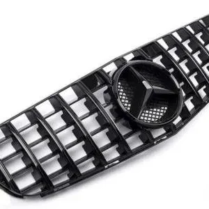 GTR Grill Mercedes C204 W204 (Inkluderad stjärna) (Välj en produktvariant: Svart med krom stjärna)