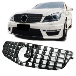 GTR Grill Mercedes W204 C204 (Välj en produktvariant: Blank svart)