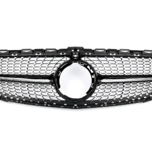Grill Diamant Mercedes-Benz W205 S205 A205 15-18 (Välj en produktvariant: Med 360 Cam, Välj en produktvariant: Svart fena)