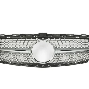 Grill Diamant Mercedes-Benz W205 S205 A205 15-18 (Välj en produktvariant: Utan 360 Cam, Välj en produktvariant: Silver fena)