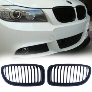 Grill E90 E91 Bmw njurar 08-12 Facelift  (Singelribb) (Välj en produktvariant: Matt svart)