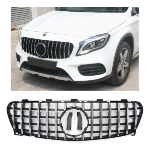 Grill Panamericana Gtr Mercedes GLA X156 17-20 (Välj en produktvariant: Silverkrom)