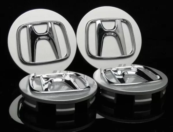 Honda centrumkåpor navkapslar silver "H" 68mm