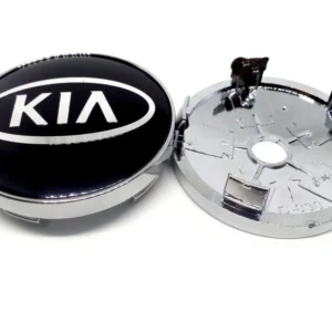 KIA centrumkåpor Svart 60mm 4-pack