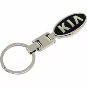 Kia nyckelring svart i metall
