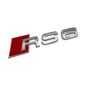 Krom Audi RS6 emblem Modellbeteckning