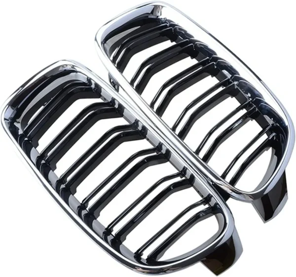 Krom Grill BMW f32 f33 f36 F80 f82 f83 (Välj en produktvariant: Dubbelribb)
