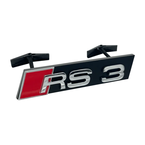 Krom Modellbeteckning Audi RS3 Grill Emblem