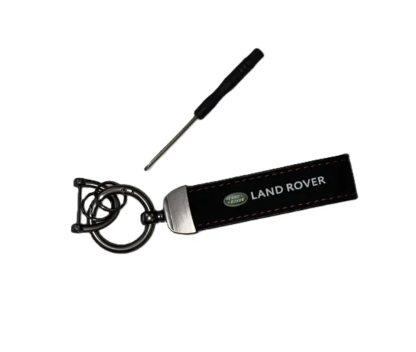 Land Rover Nyckelring i Alcantara Fler färger (Välj Färg: Svart)