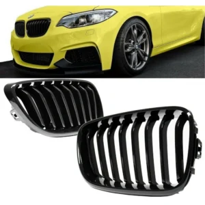 M Grill BMW F87 F22 F23 Svarta Njurar (Singelribb) (Välj en produktvariant: Blanksvart)