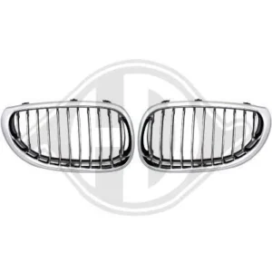 M5 Grill Njurar e60 e61 Krom-Design (Välj en produktvariant: Singel Ribb)