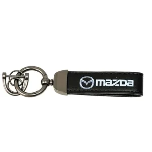 Mazda Nyckelring i Läder Svart Lyx
