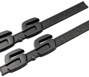 Mercedes 5.5 AMG logo emblem till skärmarna (2-Pack) (Välj en produktvariant: Svart)