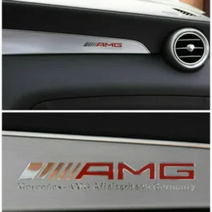 Mercedes-AMG Affalterbach interiör sticker (Välj en produktvariant: Röd/Krom)