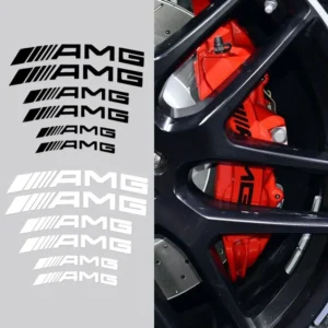 Mercedes-Benz AMG Emblem Bromsok 6-pack (Välj Färg: Svart)