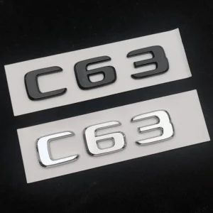 Mercedes Benz C63 emblem C63 AMG Motorkod (Välj Färg: Krom)
