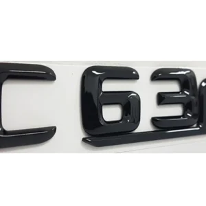 Mercedes Benz C63s emblem C63 s Motorkod (Välj Färg: Blanksvart)