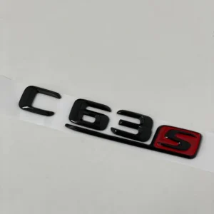 Mercedes Benz C63s emblem C63 s Motorkod (Välj Färg: Röd/Svart)