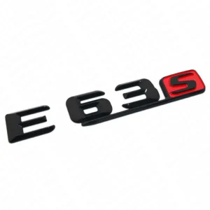 Mercedes Benz E63s emblem E63 S Motorkod (Välj Färg: Röd/Svart)