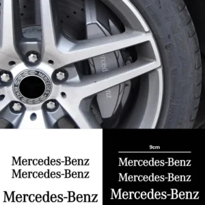 Mercedes-Benz Emblem Bromsok 4-pack (Välj Färg: Svart)