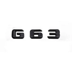 Mercedes-Benz G63 emblem svart & silver (Välj en produktvariant: Blank svart)
