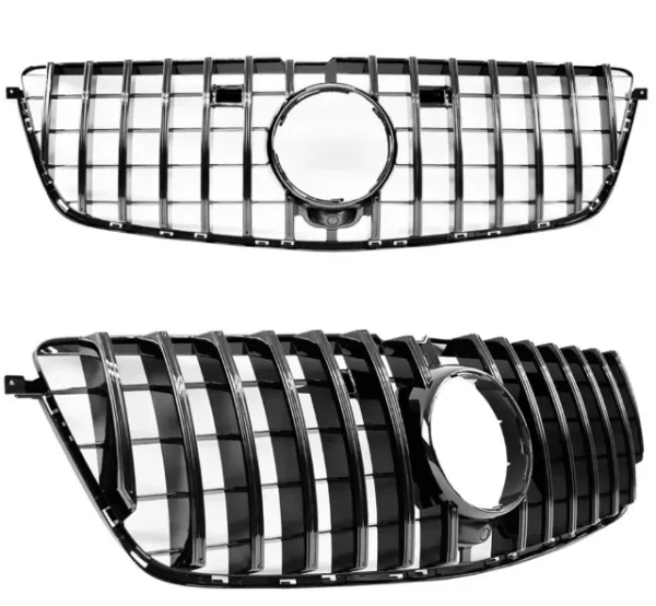 Mercedes-Benz GL Grill 2013-2015 X166 (Välj en produktvariant: Silverkrom, Välj en produktvariant: Med Acc)