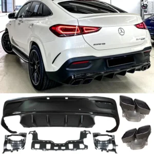 Mercedes-Benz GLE Coupe Diffuser C167 Gle63 (Välj en produktvariant: Krom)