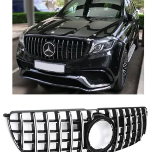 Mercedes-Benz GLS Grill X166 2016-2019 (Välj en produktvariant: Silverkrom)