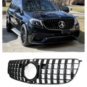 Mercedes-Benz GLS Grill X166 2016-2019 (Välj en produktvariant: Blank svart)