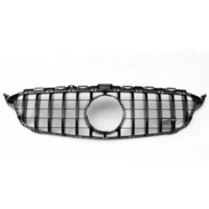 Mercedes-Benz GTR Grill C63 14-20 + AMG logga 360 (Välj Färg: Svart blank)