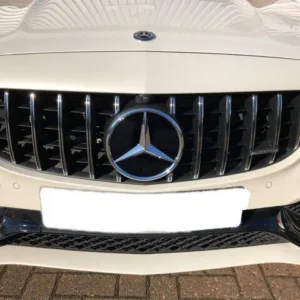 Mercedes-Benz GTR Grill C63 14-20 + AMG logga 360 (Välj Färg: Krom)