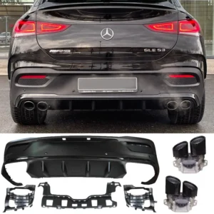 Mercedes-Benz Gle53 Diffusor C167 Coupe 21+ (Välj en produktvariant: Blanksvart)